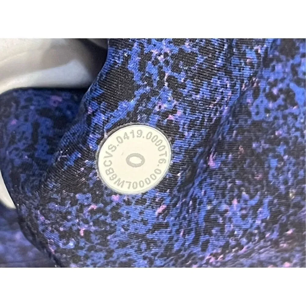 Lululemon Fast and Free High-Rise Crop II Nulux Polar Lights Blue Multi Size 0